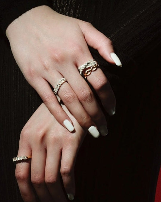 Chain & Line Rings