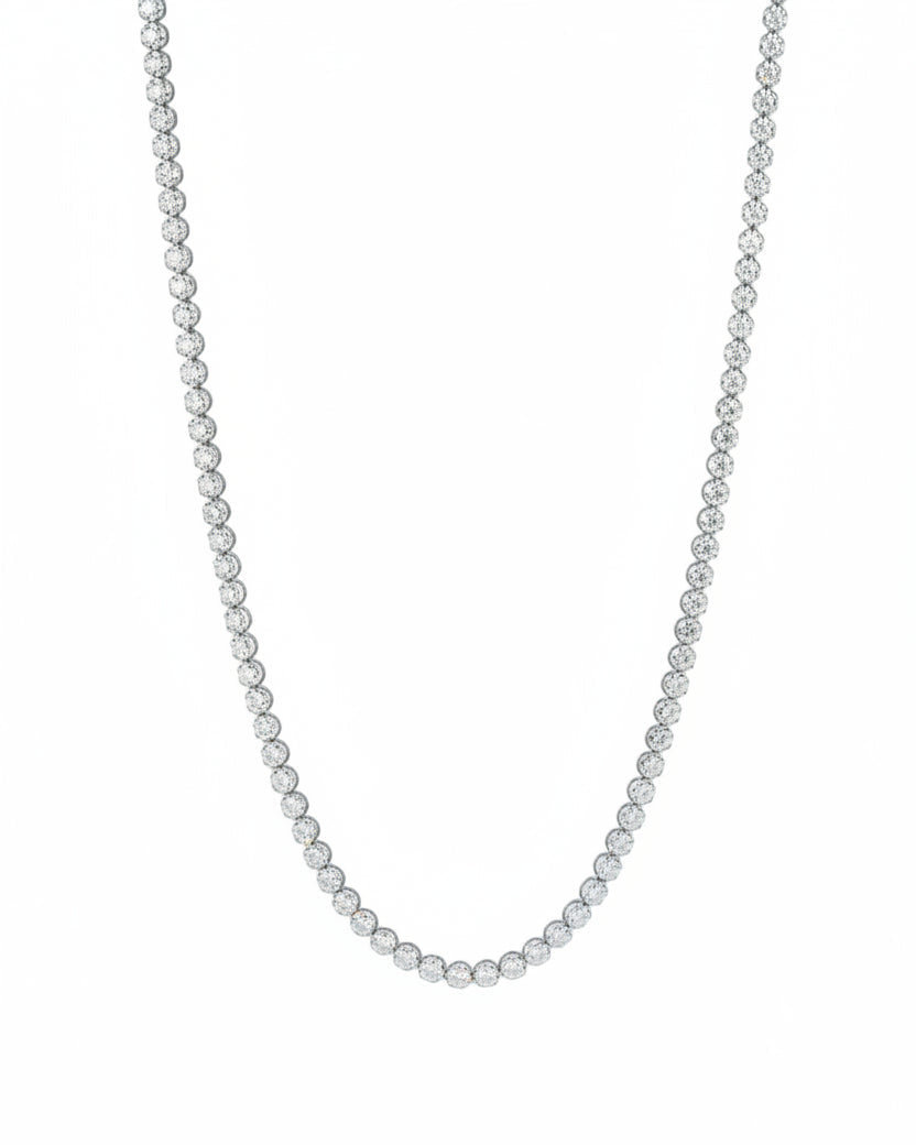 Classic Diamond Tennis Necklace