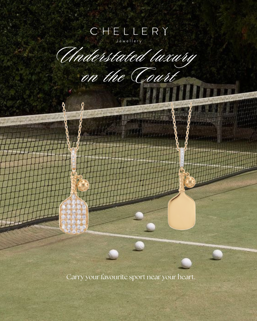 Pickleball Diamond Pendant