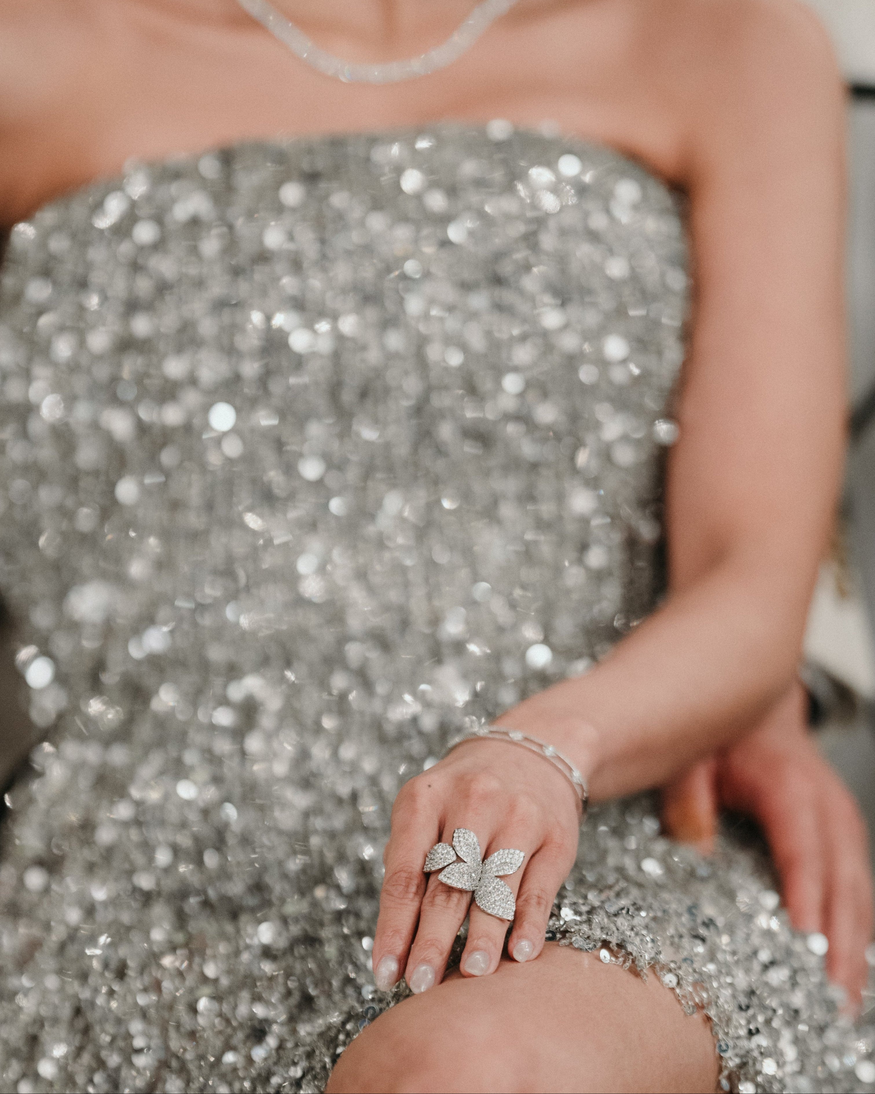 Grand Diamond Leaf Ring