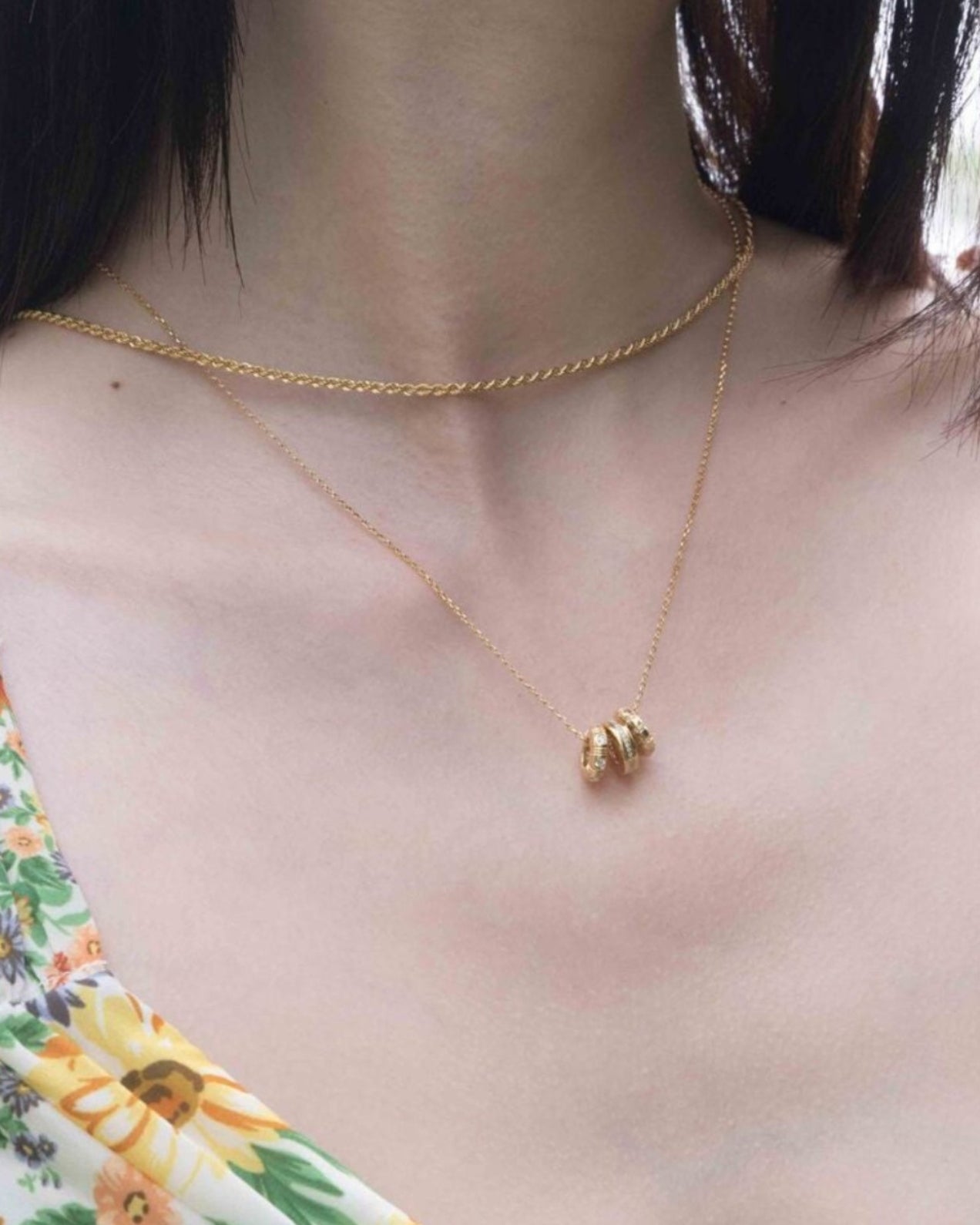 Twisted Chain Link Italian Necklace