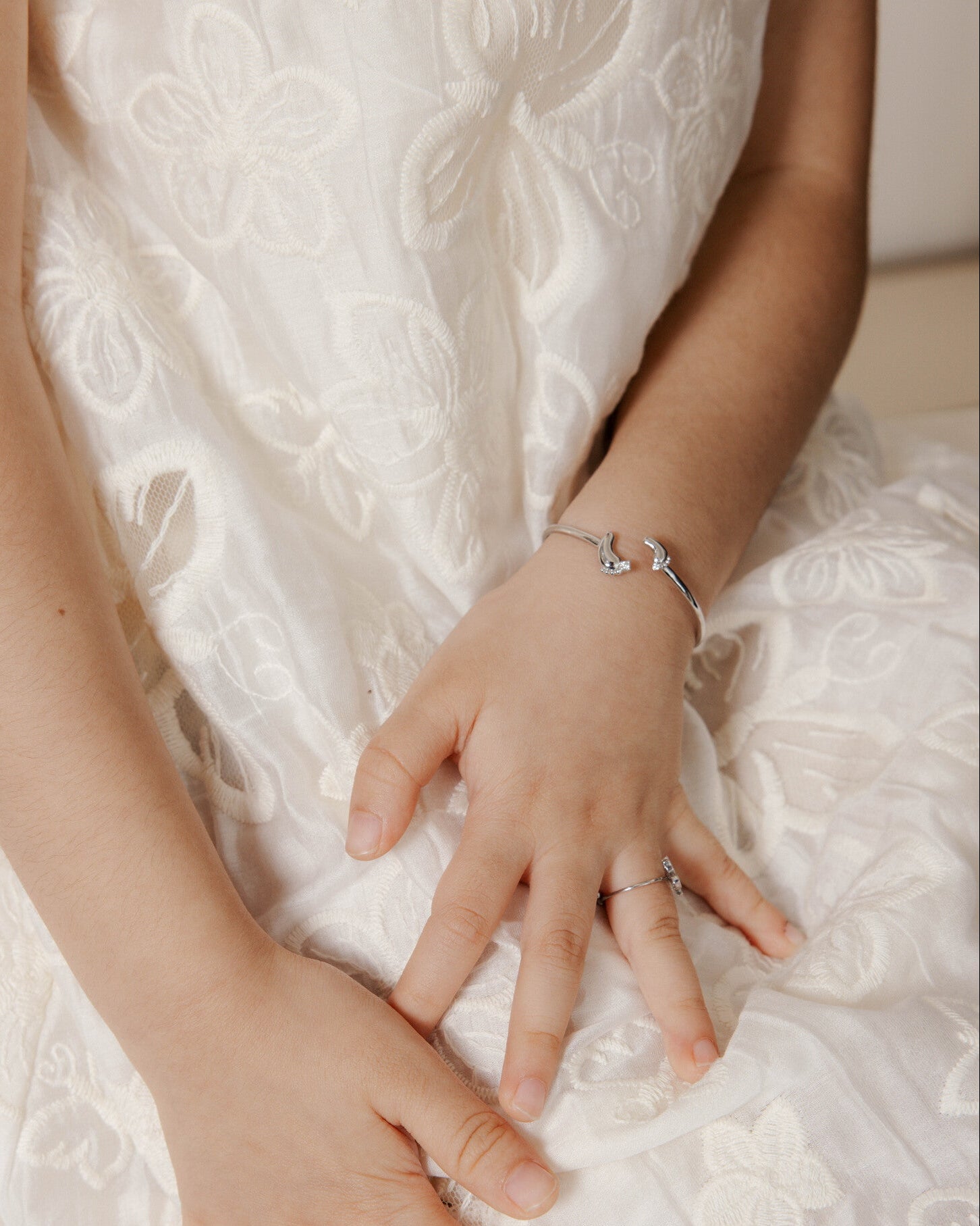 Little Footprint Diamond Bangle
