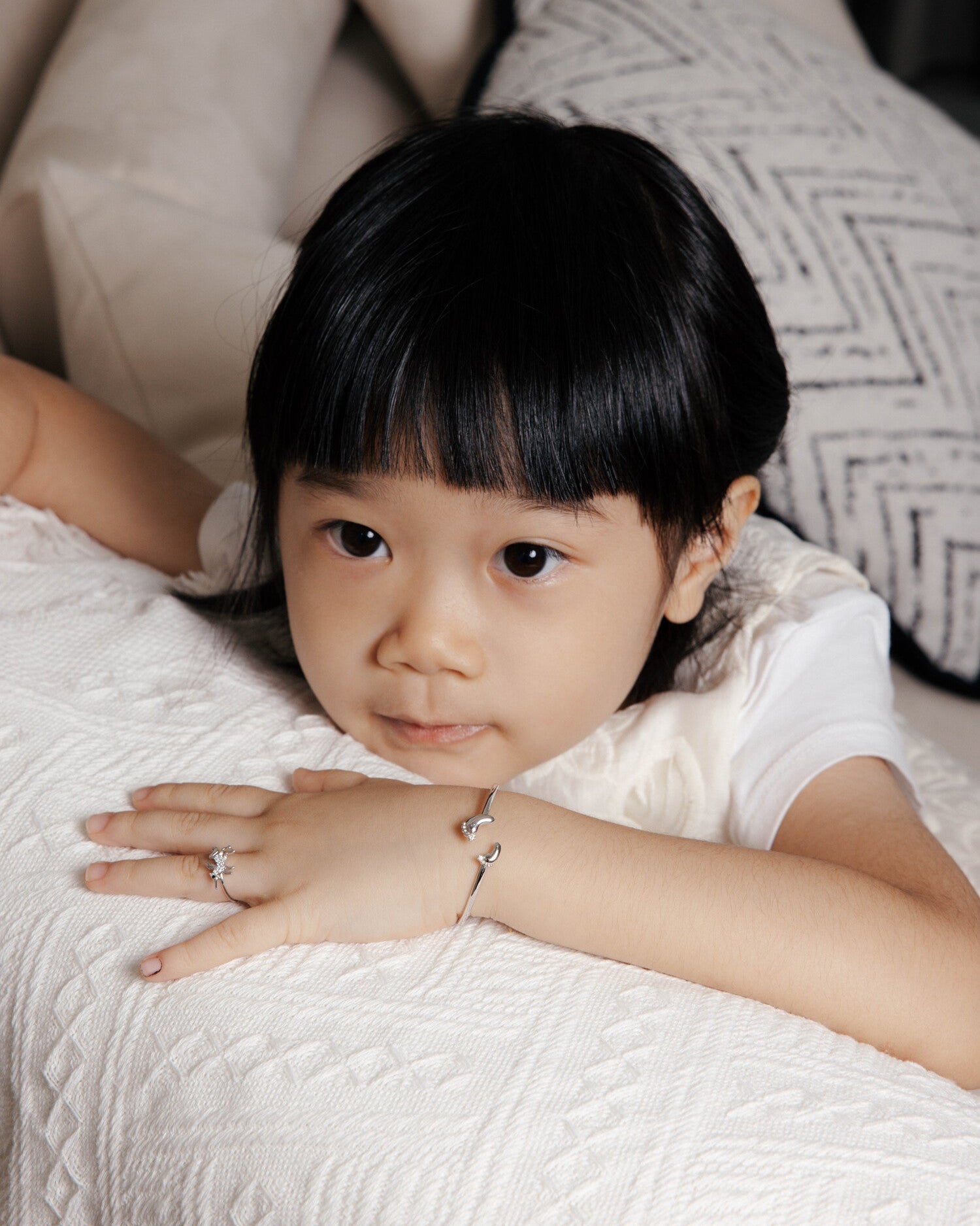 Little Footprint Diamond Bangle