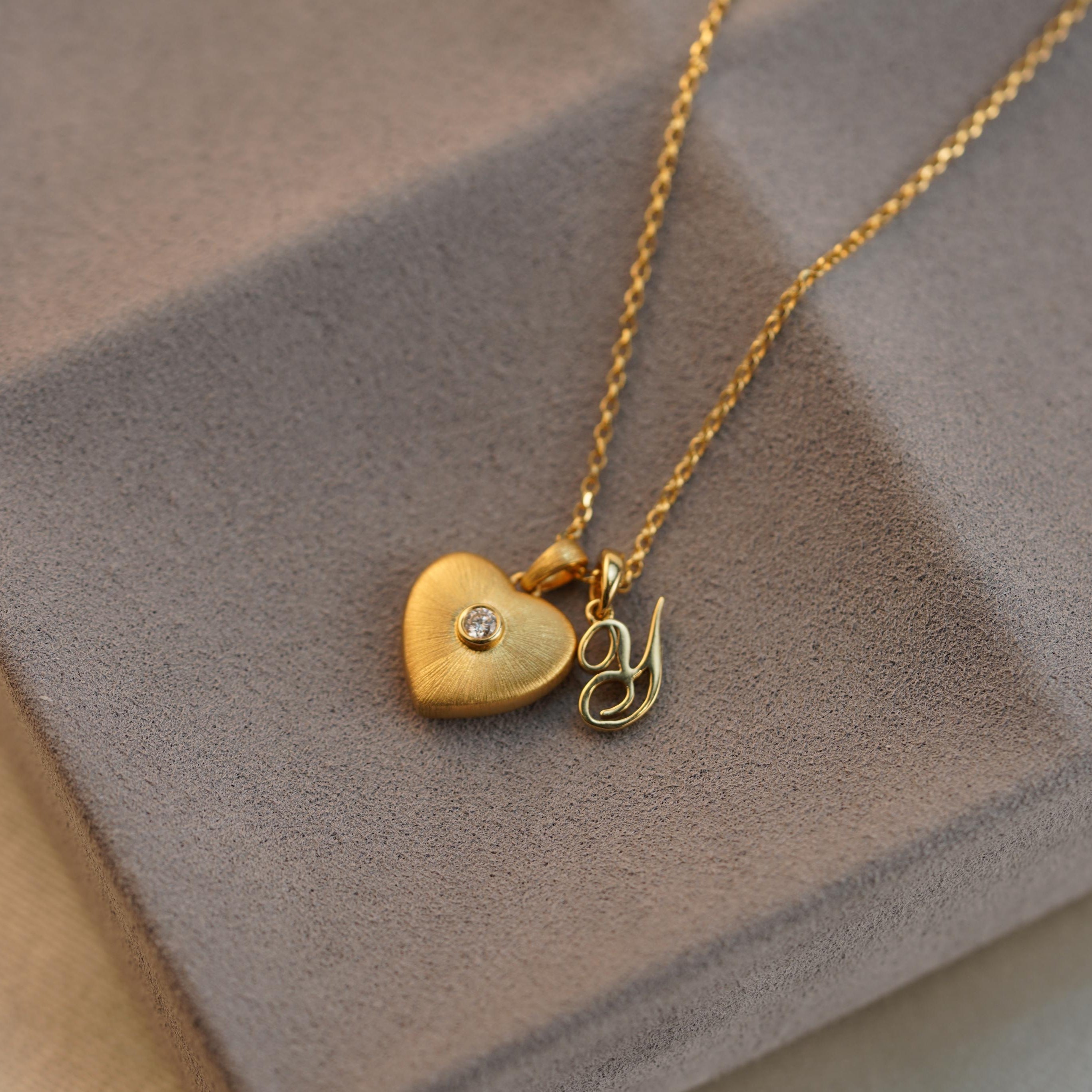 Calligraphy Letter Charm Pendant