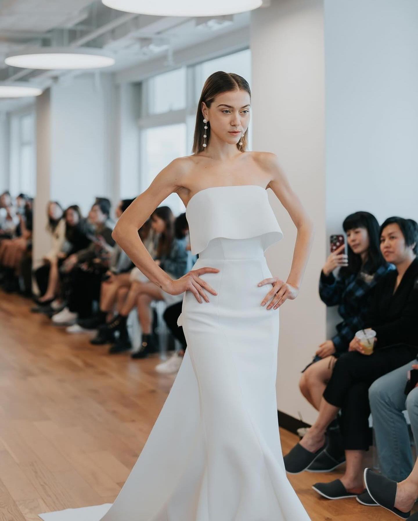 Fourfold Freshwater Pearl 2Way Earrings