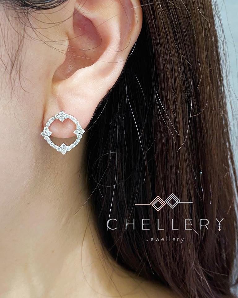 Blossom Wreath Diamond Earrings