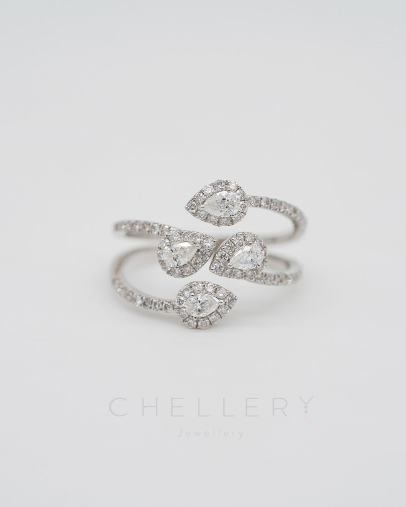 Pear-shaped Fancy Open Ring