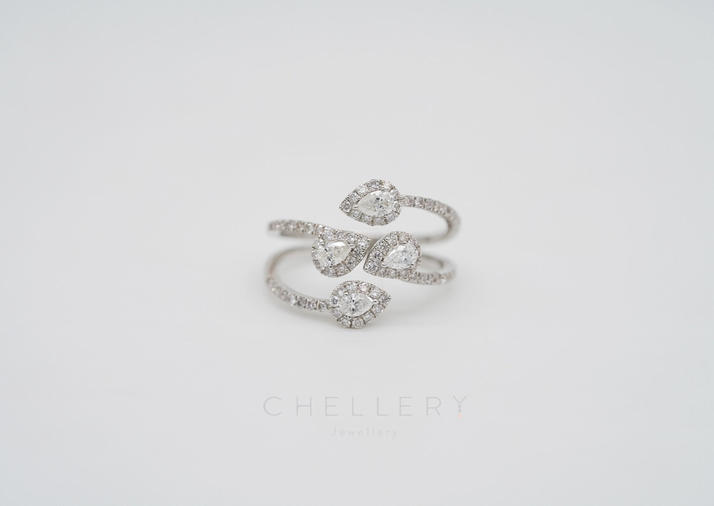 Multiple Pears Diamond Ring