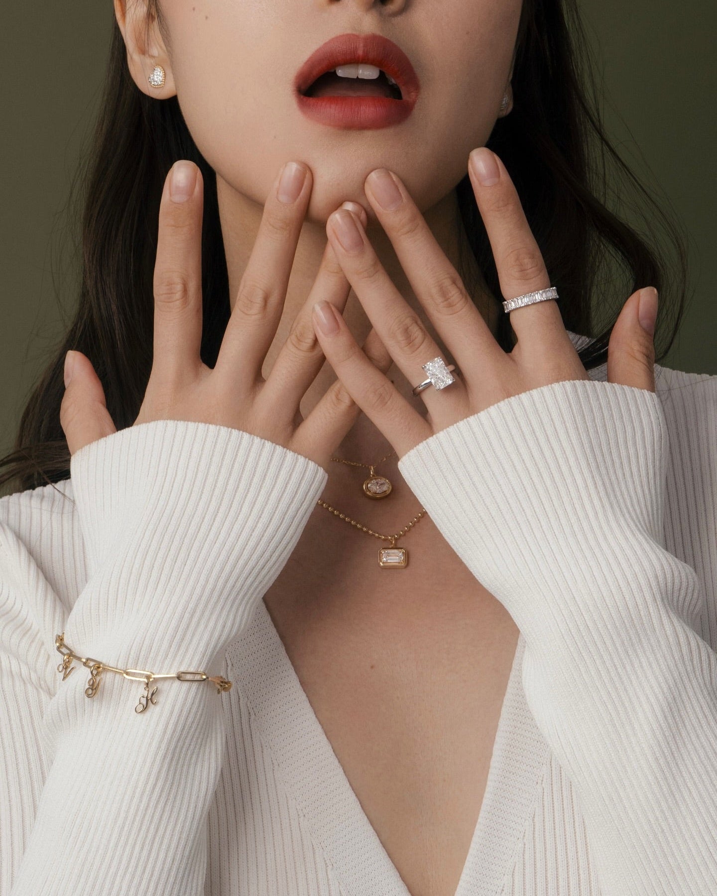 Diamond Chain Link Bracelet