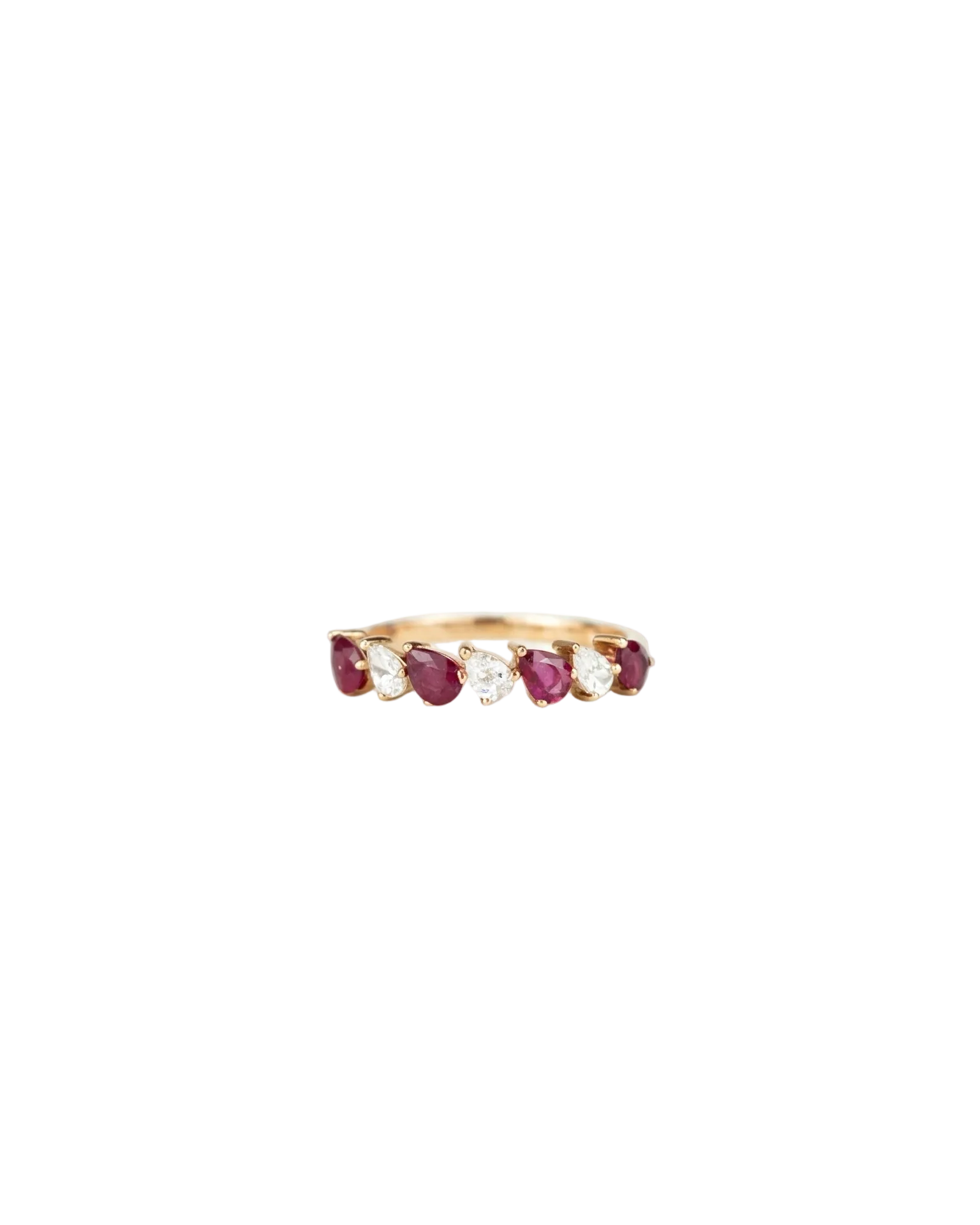 Pear-shaped Ruby & Diamond Ring