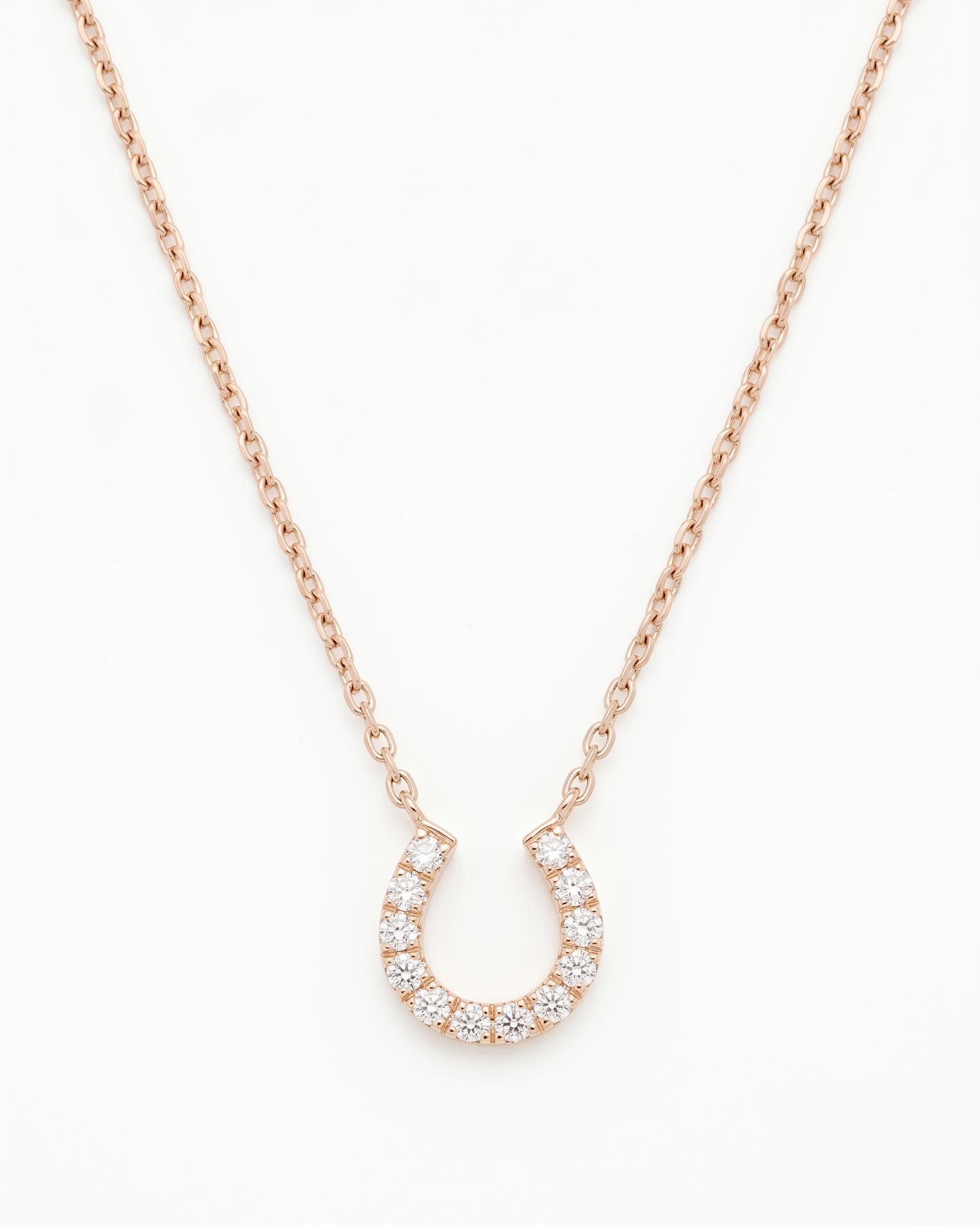 U-shape Diamond Necklace