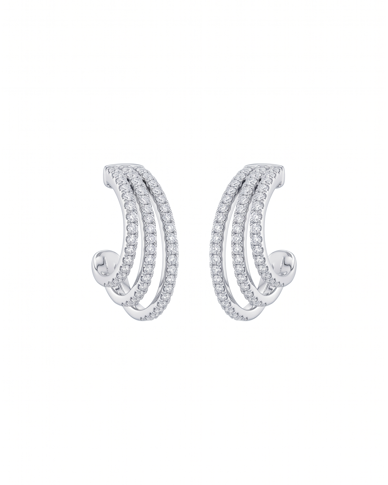 3 Layers Hoop Earrings