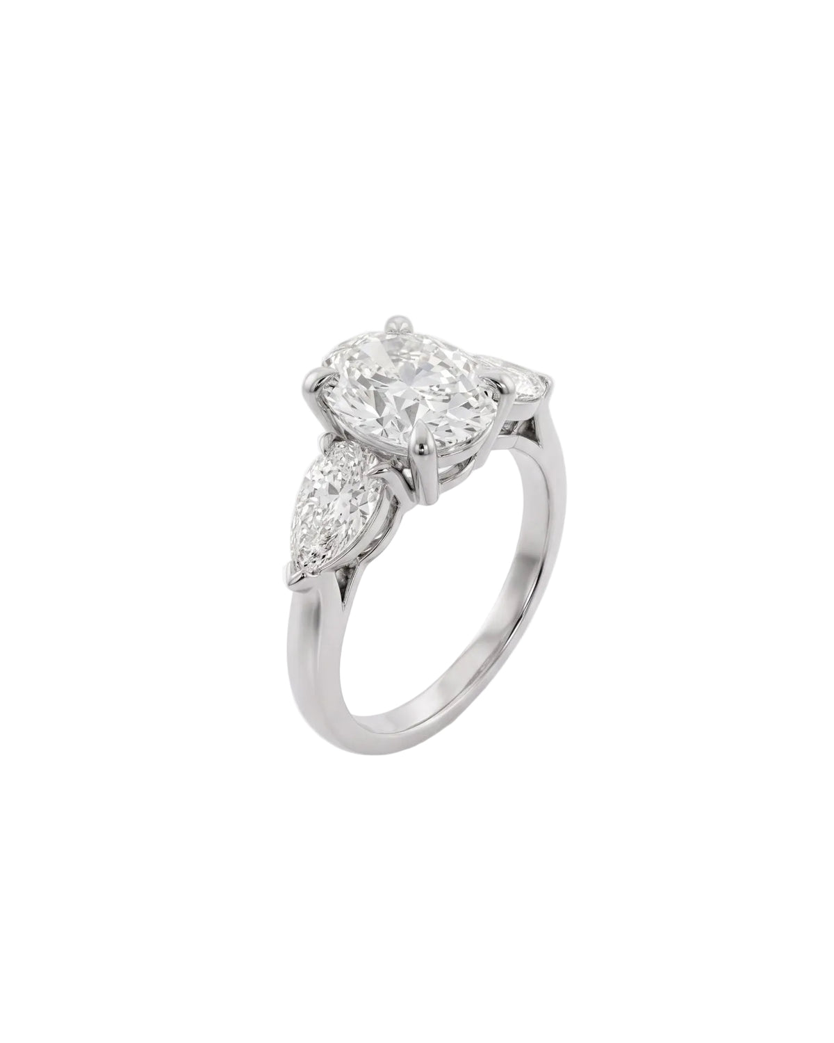 The Trinity Oval Engagement Diamond Ring