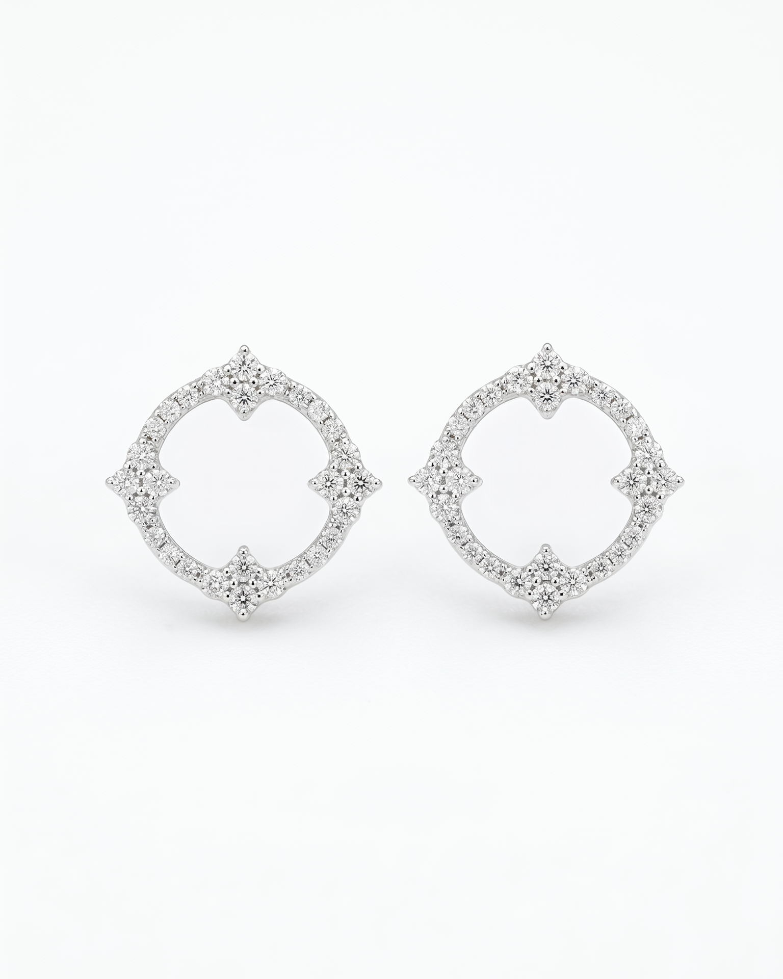 Blossom Wreath Diamond Earrings