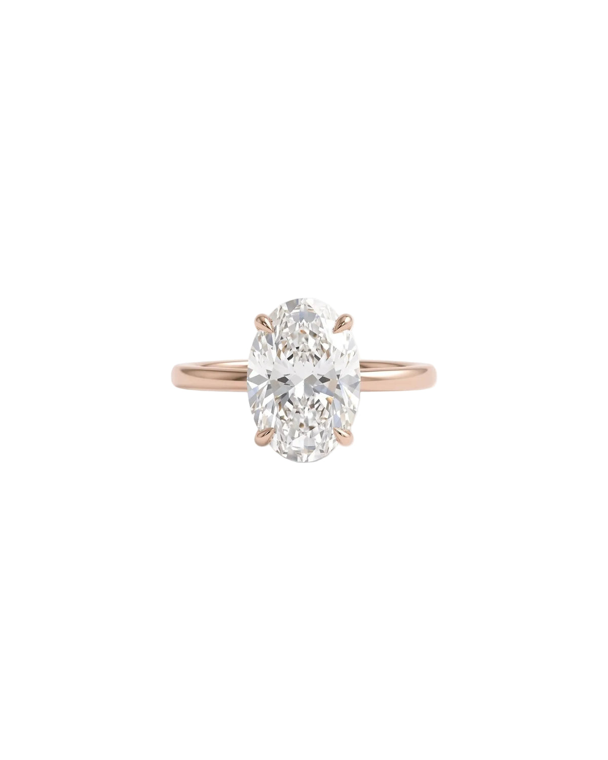 Oval-Shaped Engagement Diamond Ring