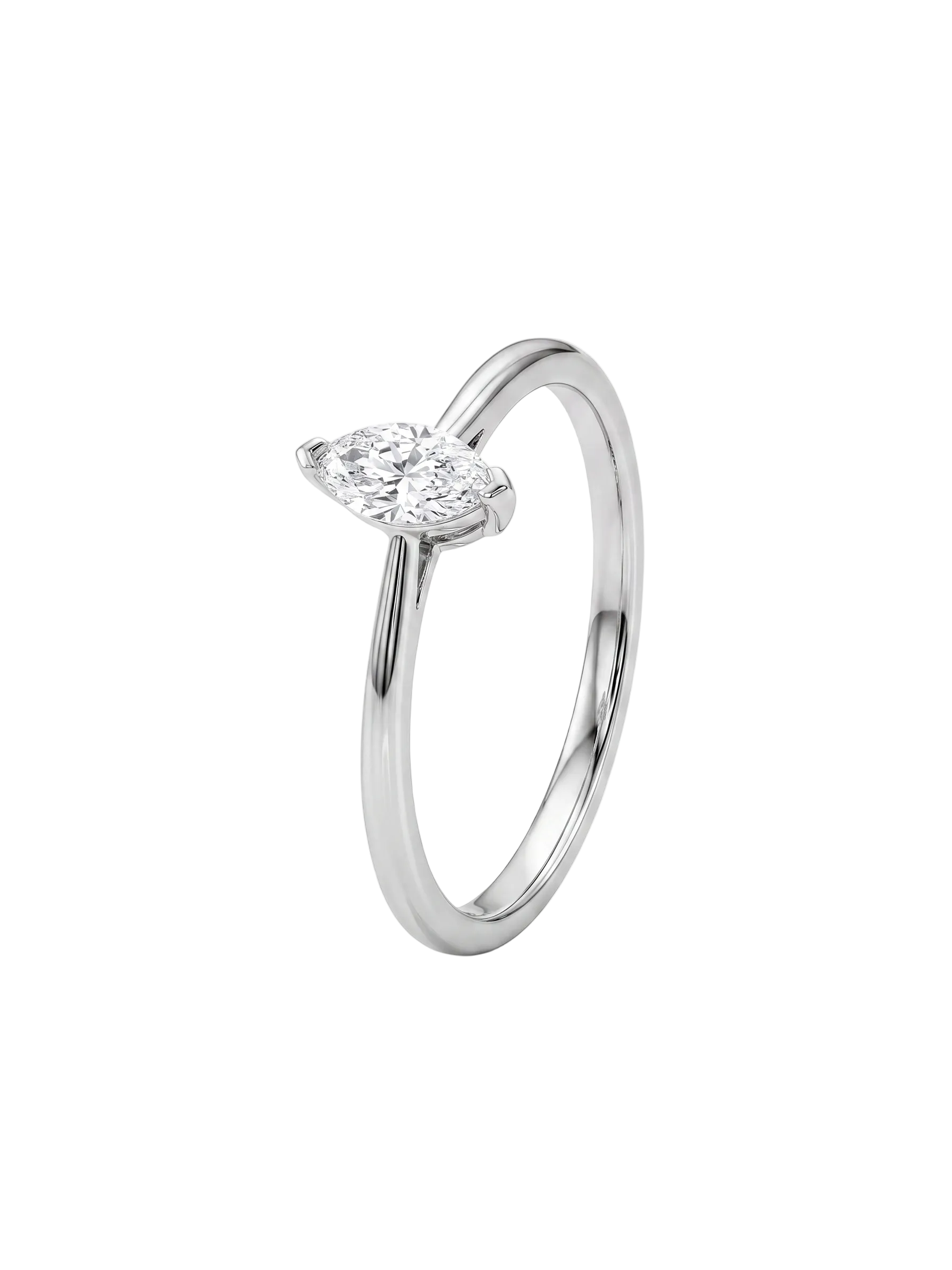 Solitaire Marquise Diamond Ring