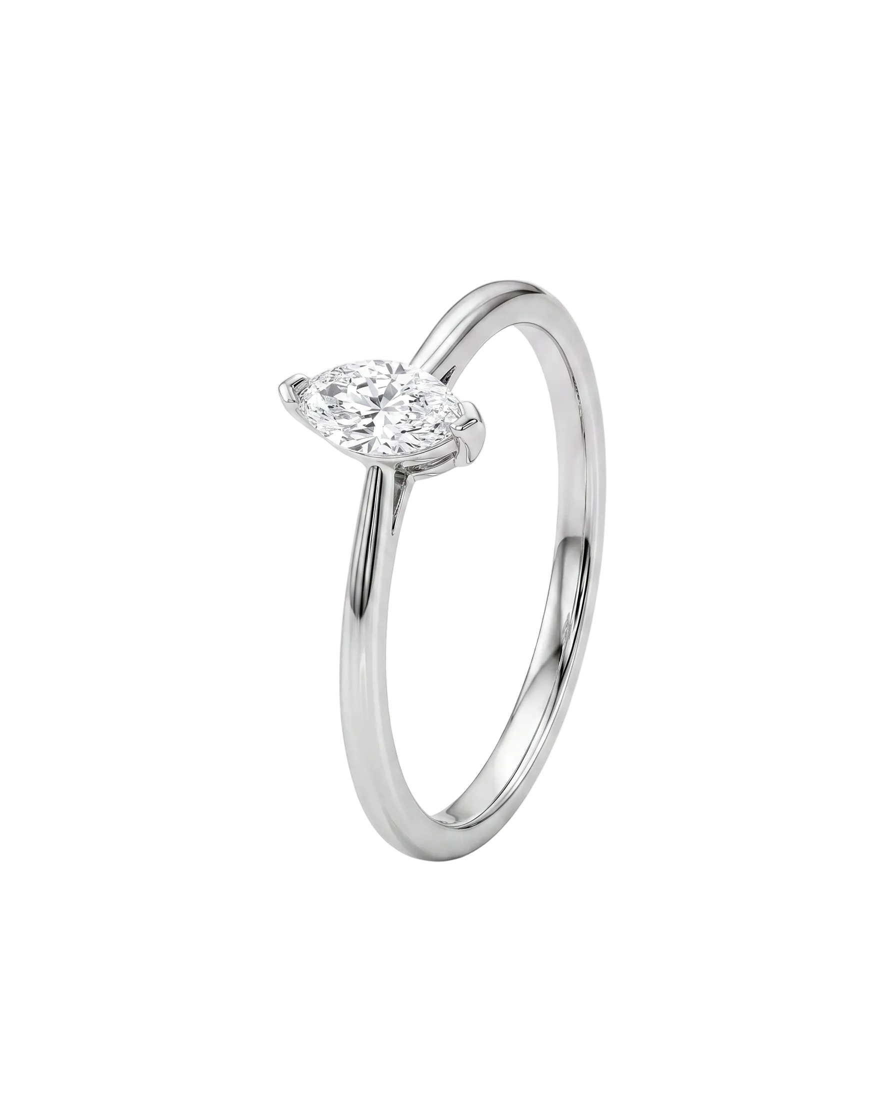 Solitaire Marquise Diamond Ring