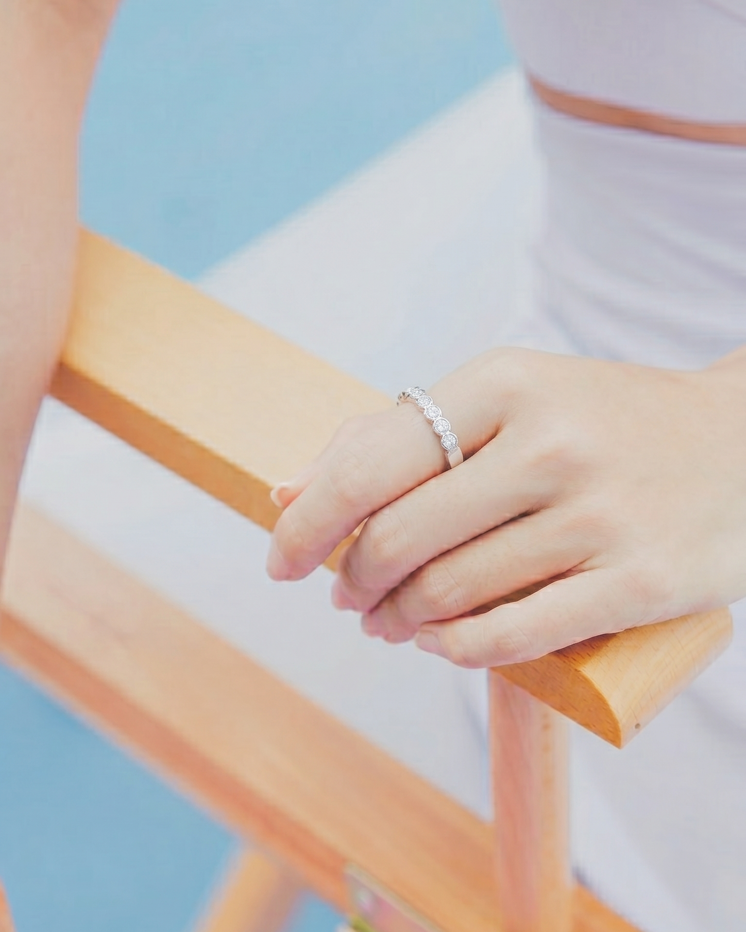Classic Diamond Half-Band Ring