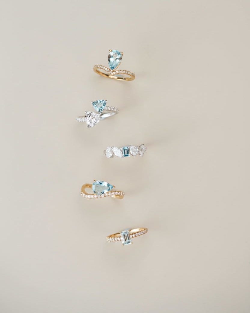 Santa Maria Aquamarine Multi-Shape Ring