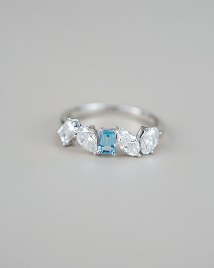 Santa Maria Aquamarine Multi-Shape Ring