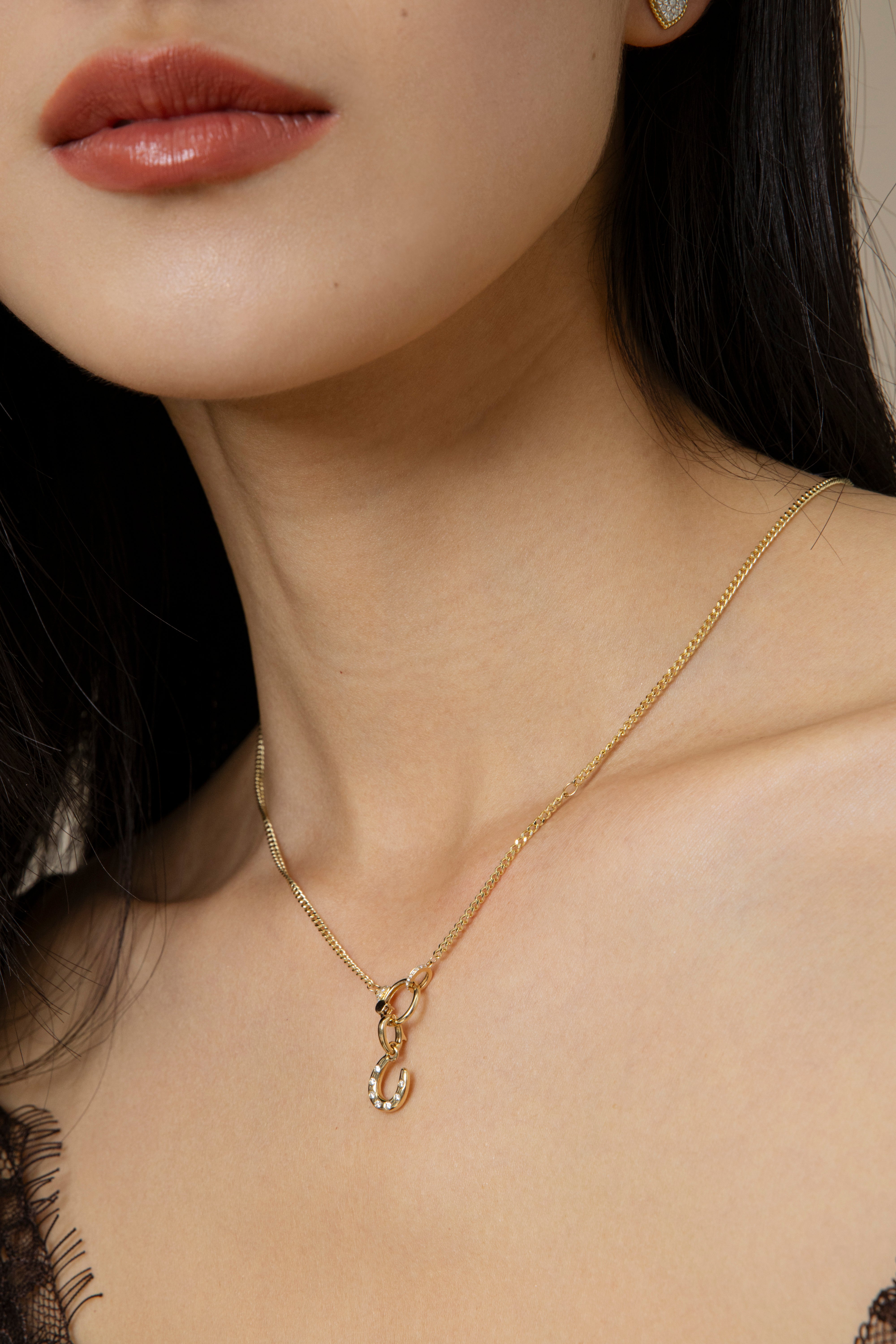 Horseshoe Diamond Charm