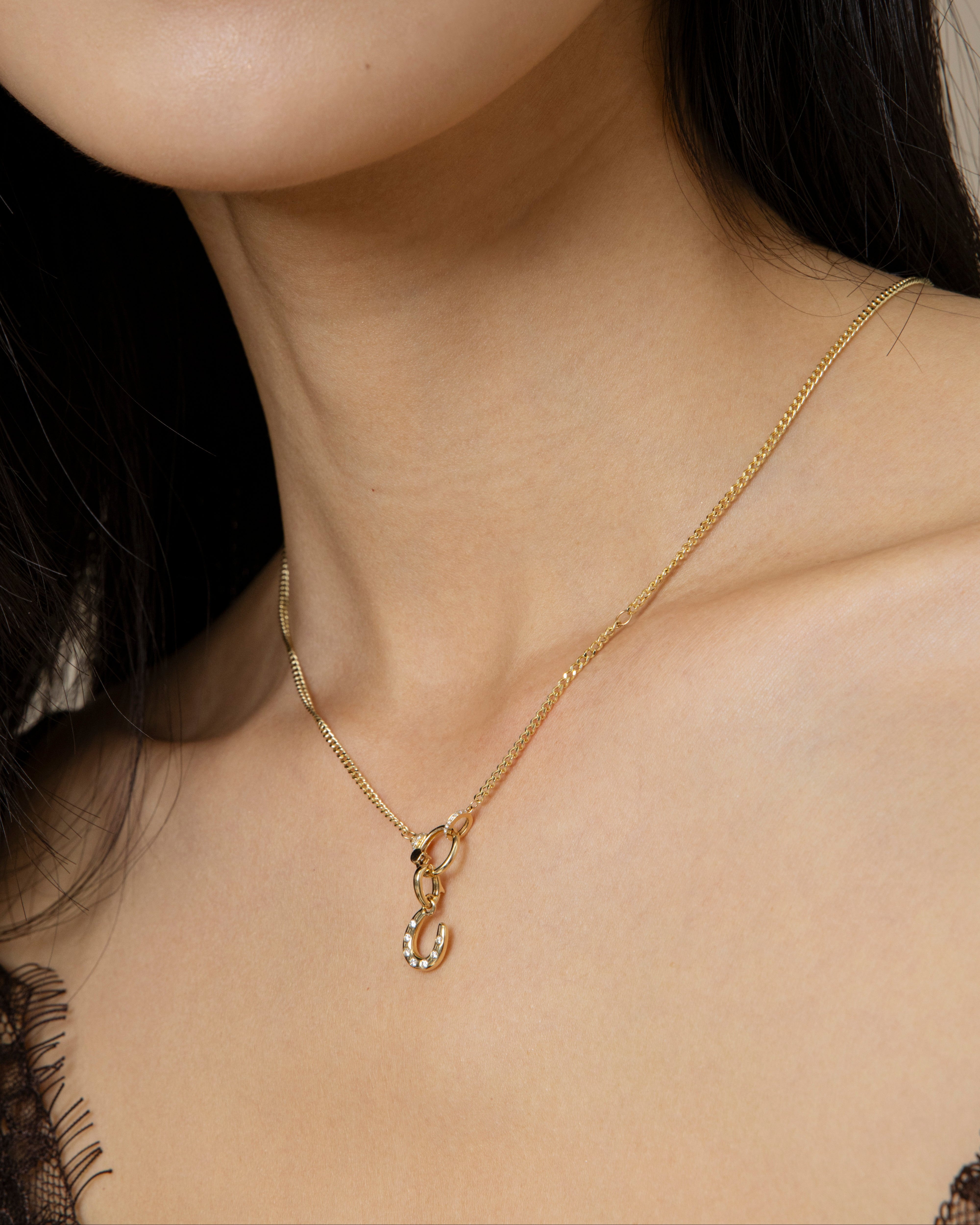 Horseshoe Diamond Charm