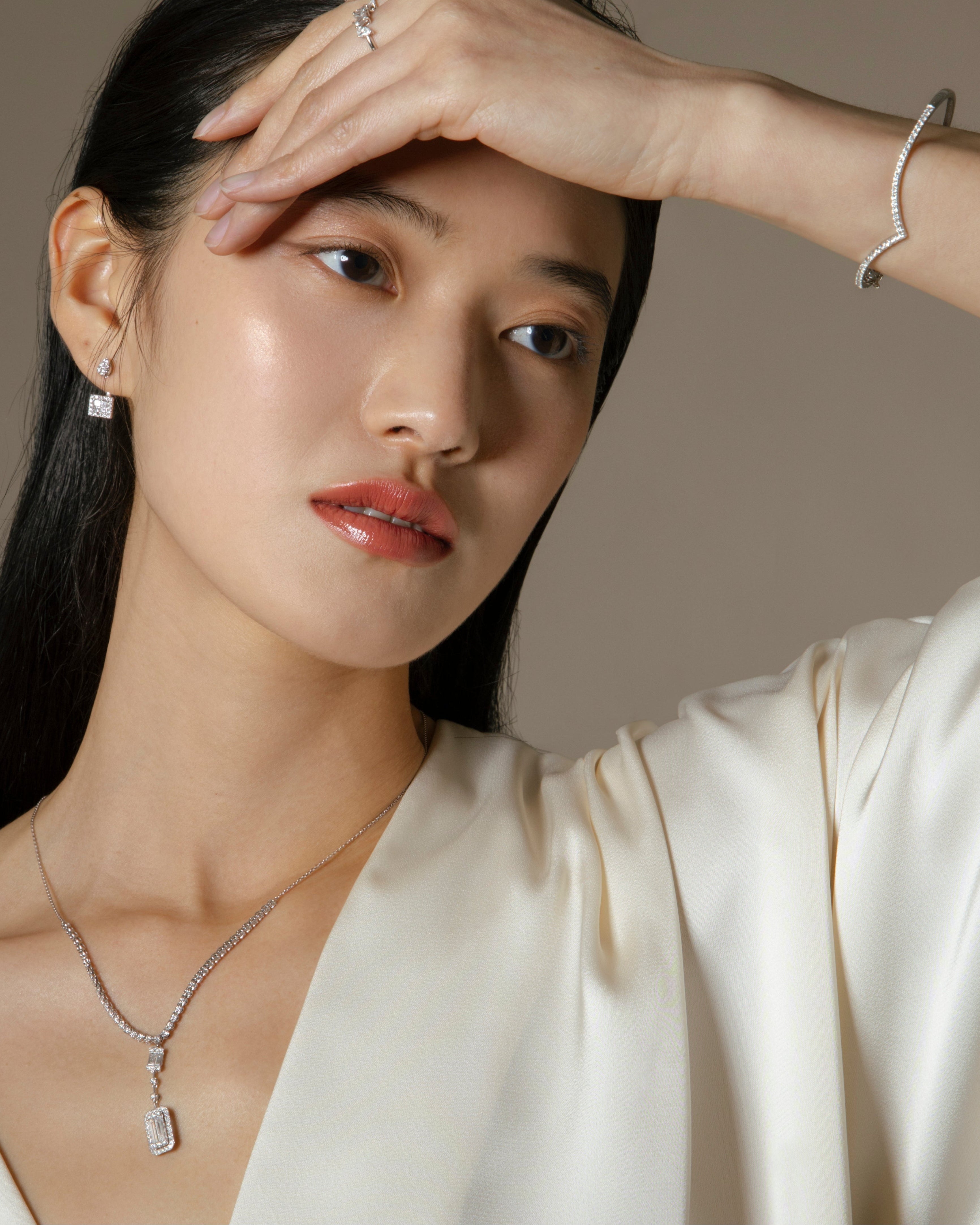 V-shape Diamond Bangle