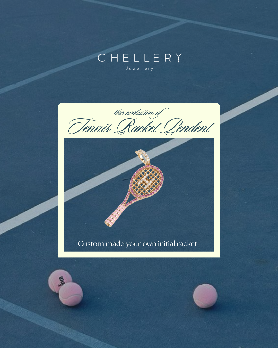Tennis Racket Pendant