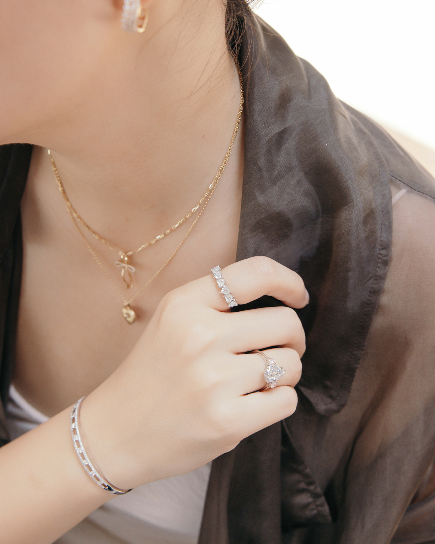 Heart-shaped Full Eternity Ring