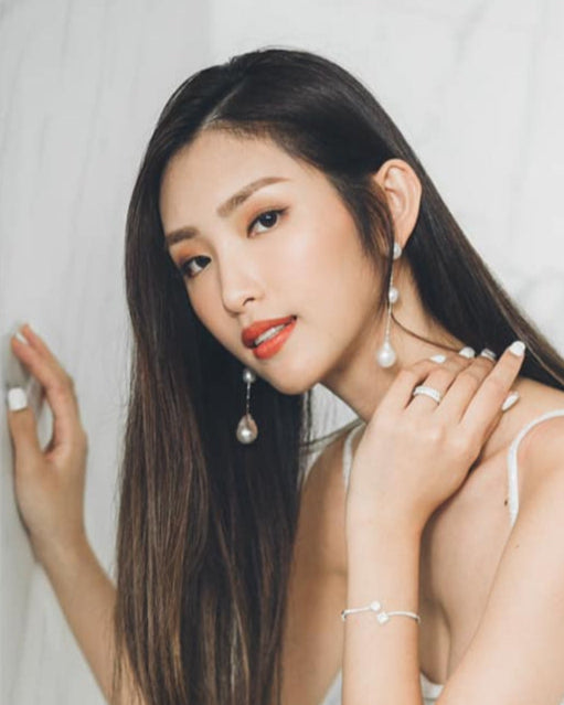 Irregular Japanese Fresh Water Pearls Earrings