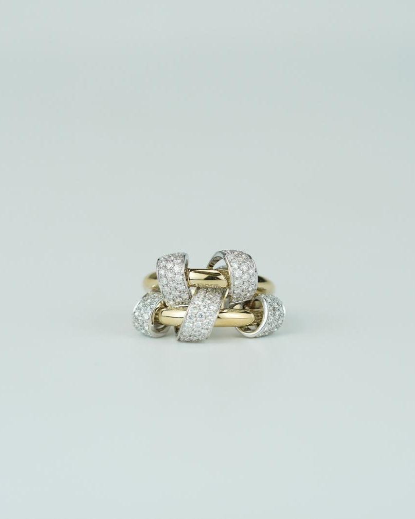 Gorgeous Knot Diamond Ring