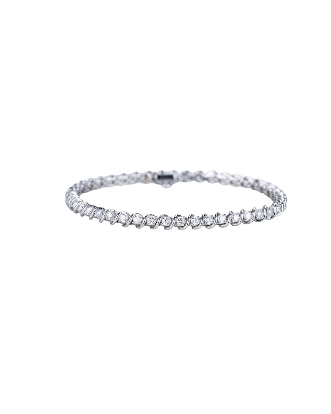 Spiral Twist Diamond Bracelet