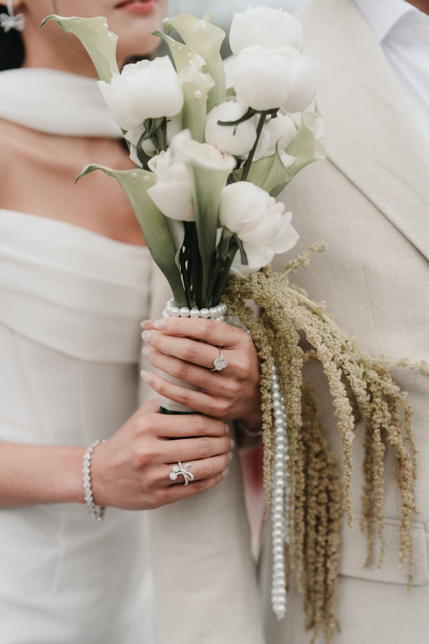Diamond Ribbon Bow Ring