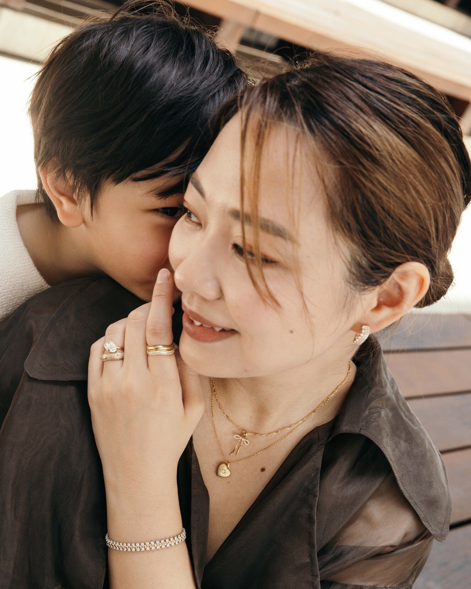 Pear-Bond Duo You & Me Diamond Ring