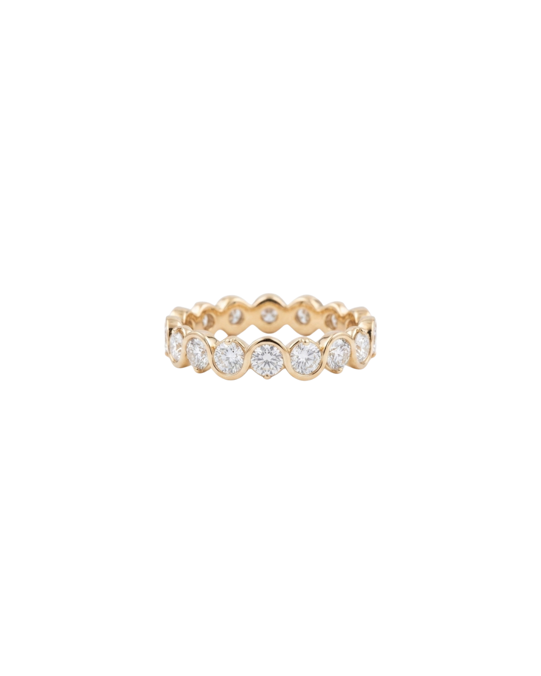 Spiral Twist Diamond Ring (Full / Half)