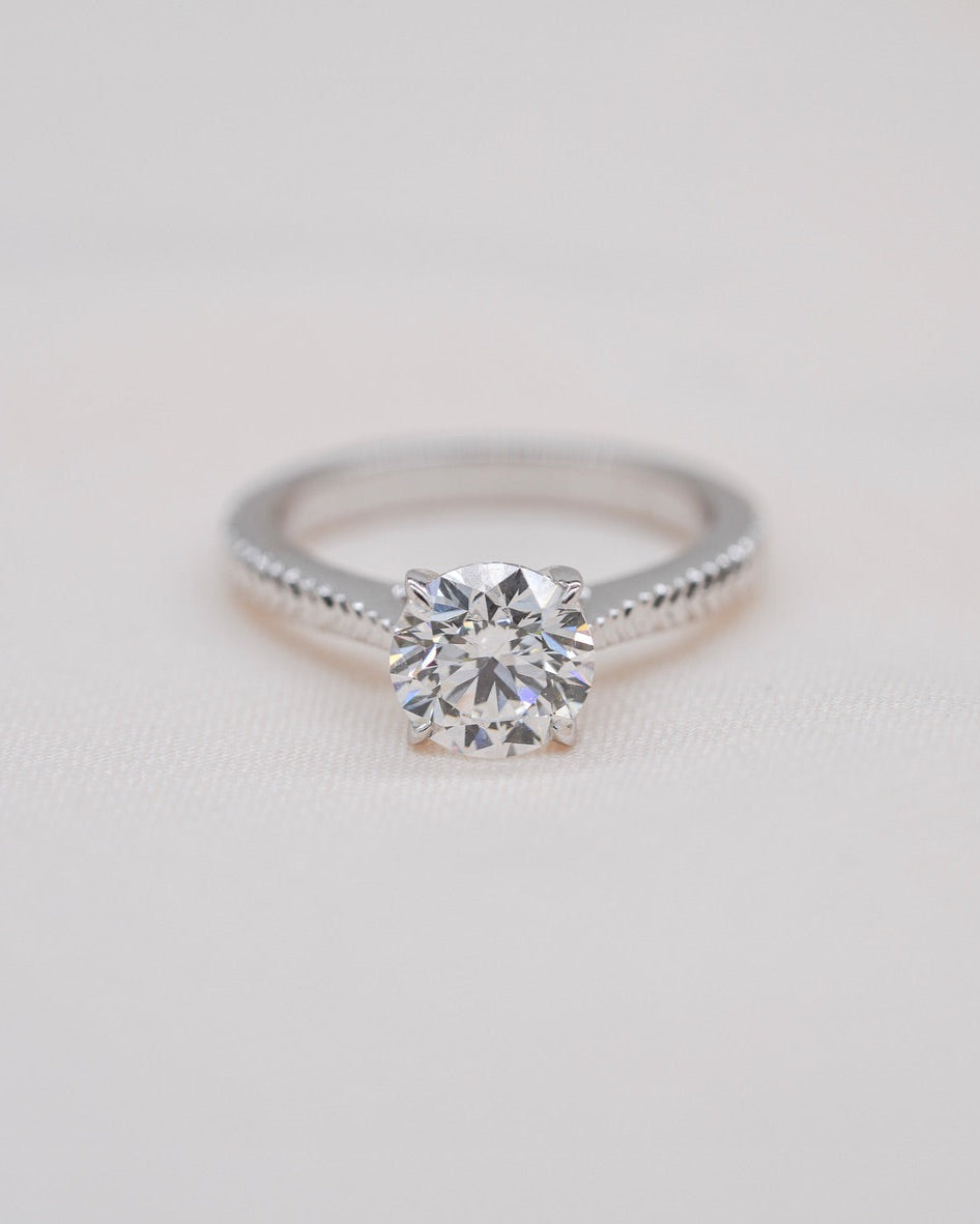 Intricately Woven Engagement Ring