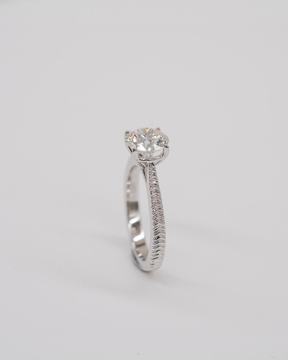 Intricately Woven Engagement Ring