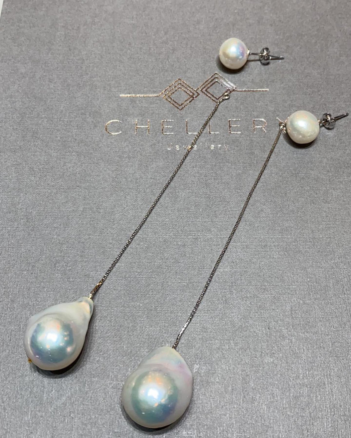 2 Way Freshwater Pearl Drop Earrings