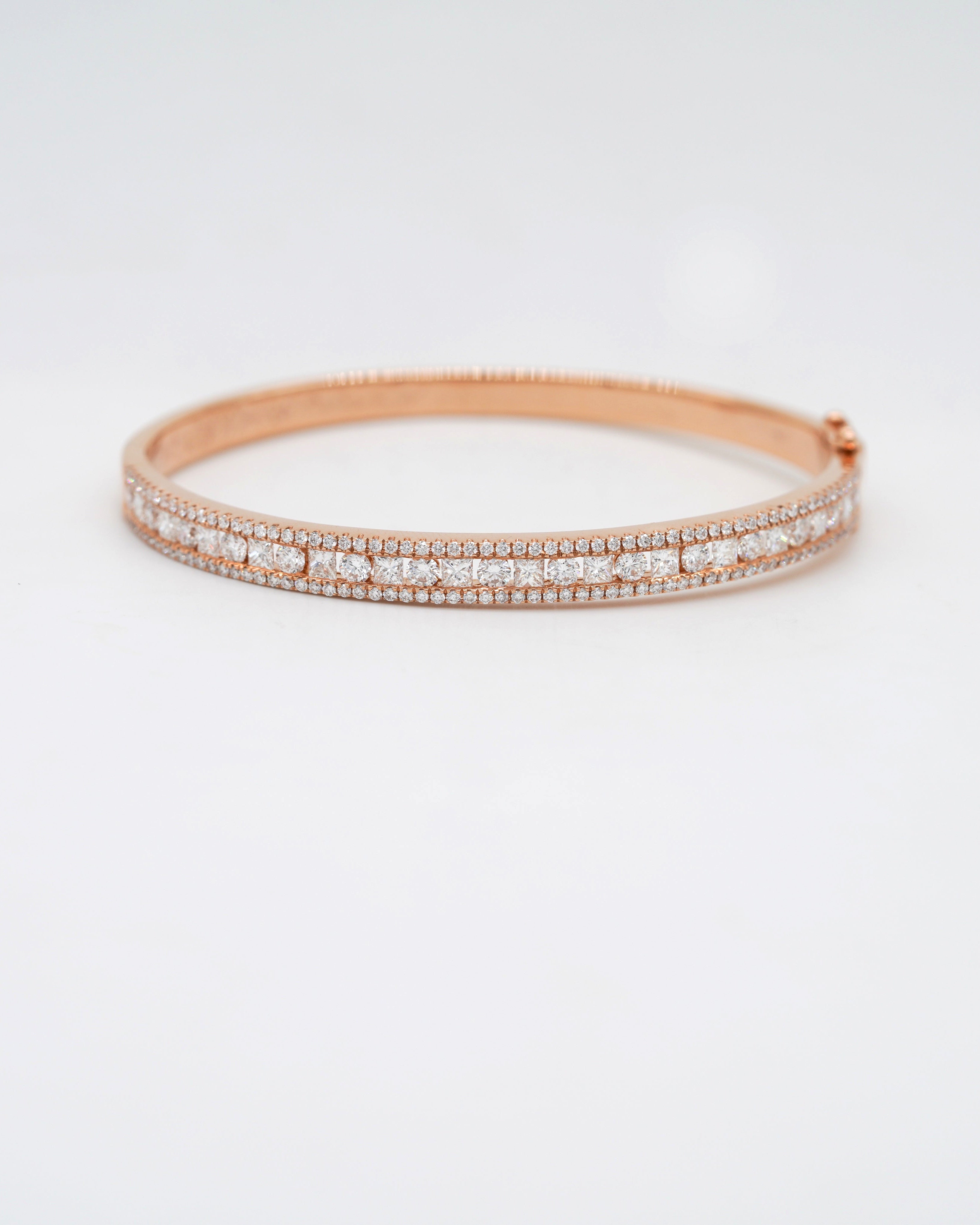 French Lace Diamond Bangle