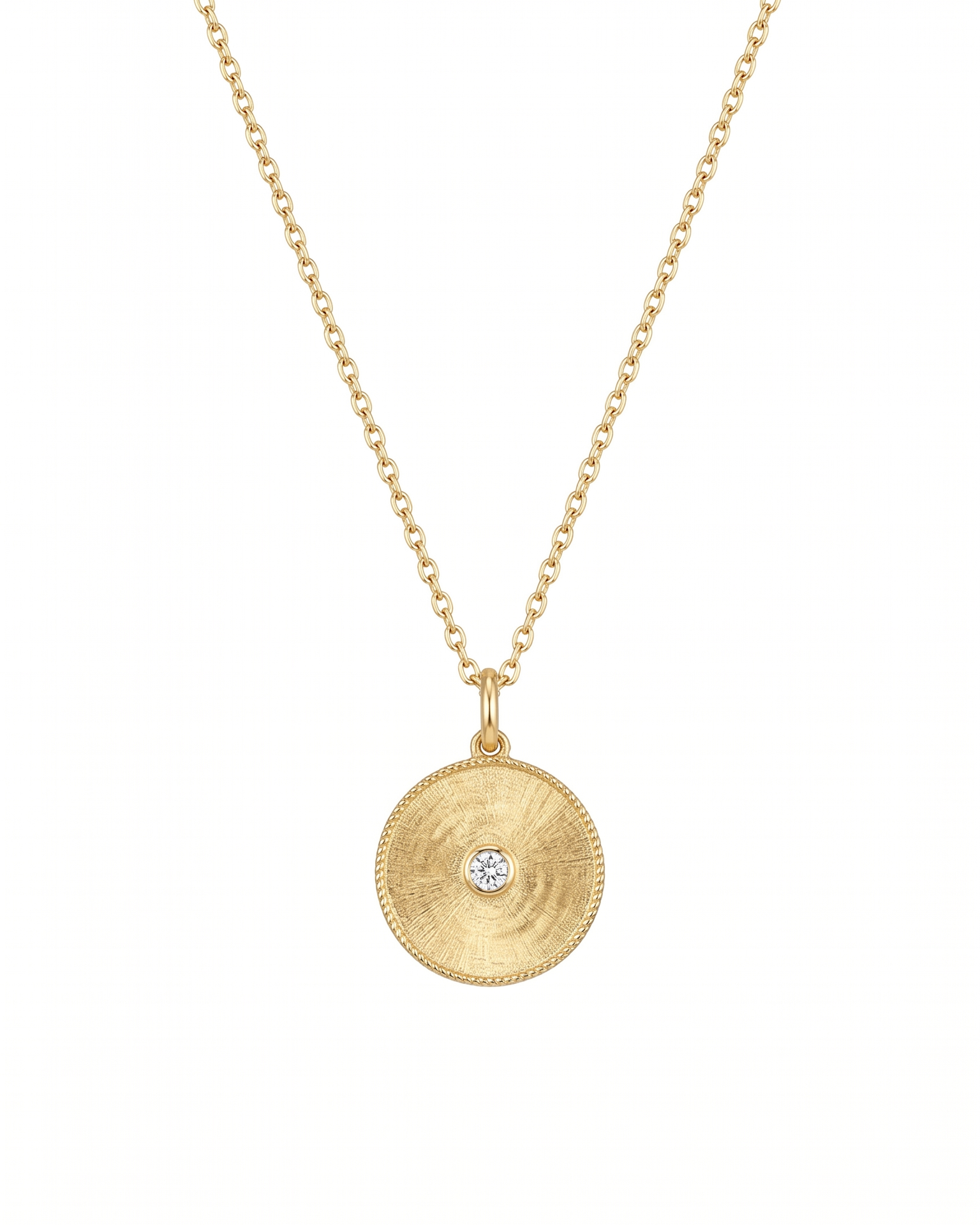Brush-style Diamond Alphabet Charm with Diamond Halo