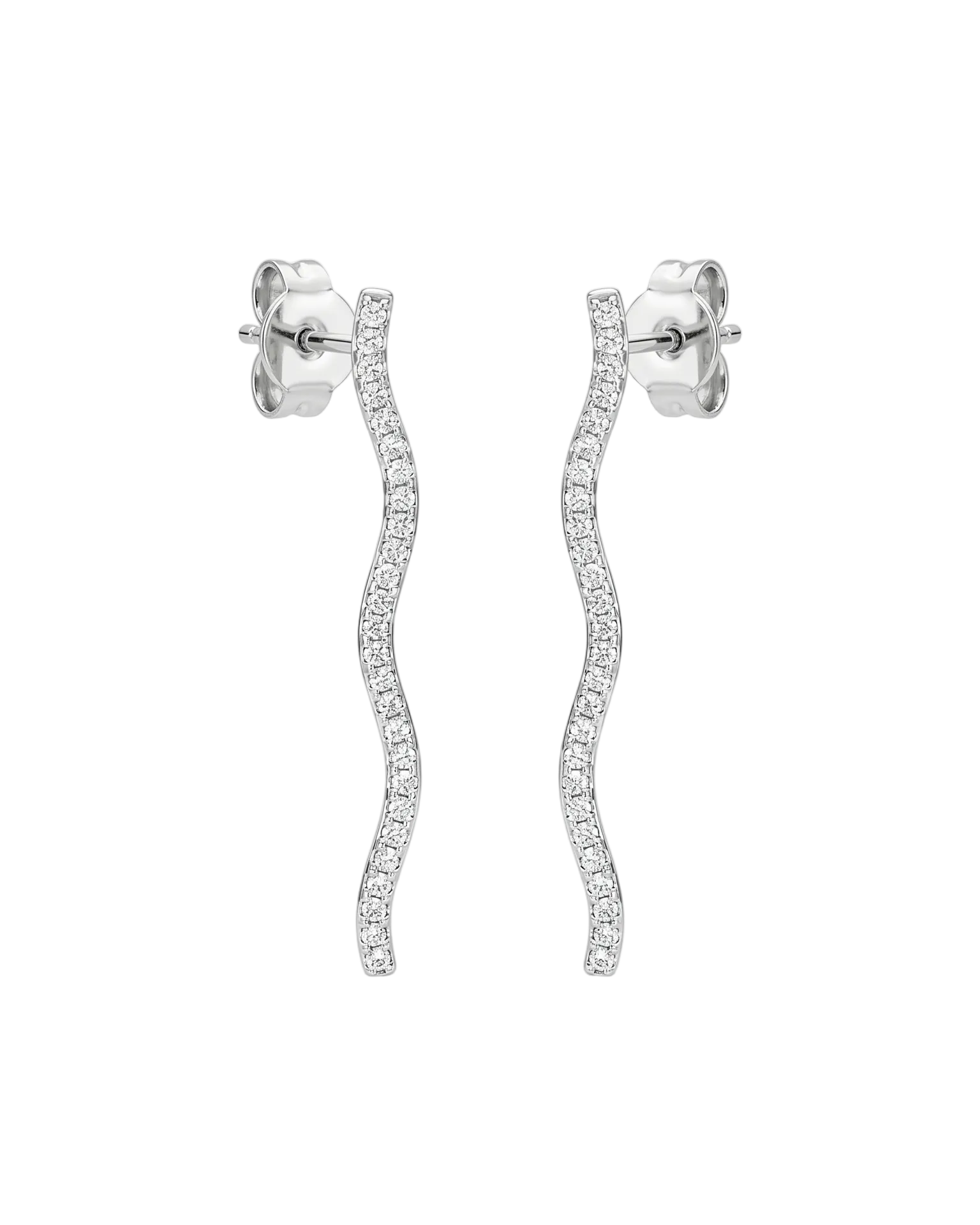 Serpentine Grace Diamond Earrings