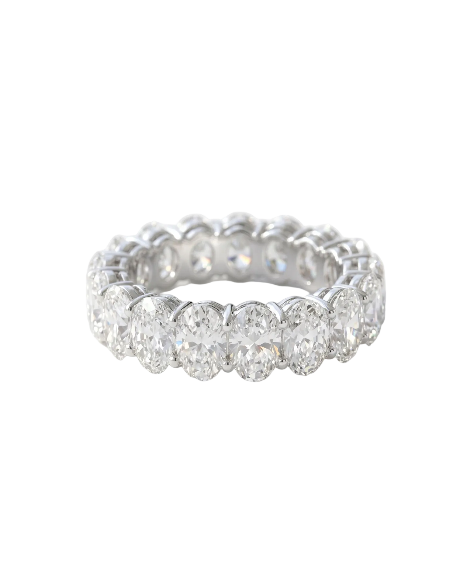 Oval-Shaped Diamond Eternity Ring