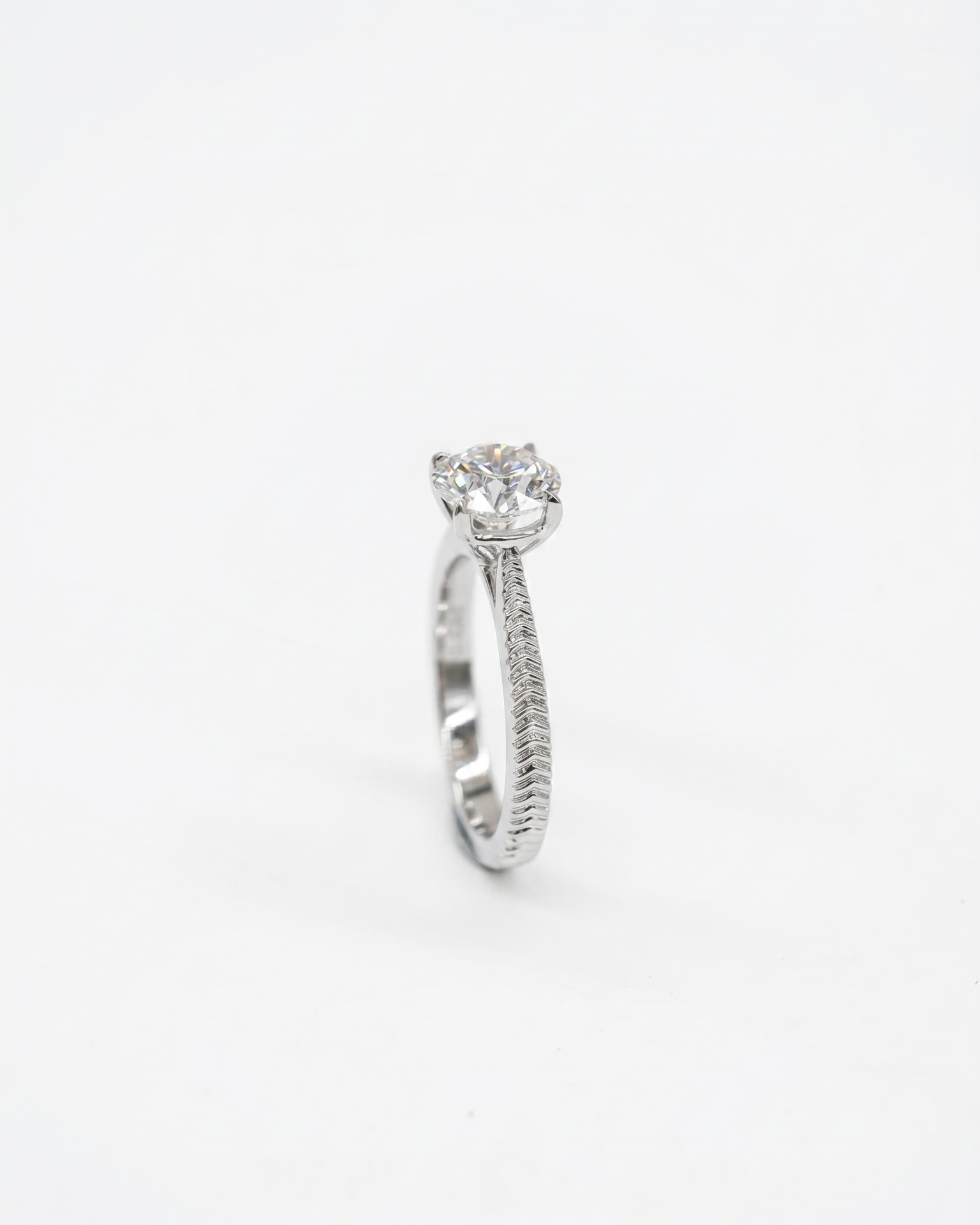 Intricately Woven Engagement Ring