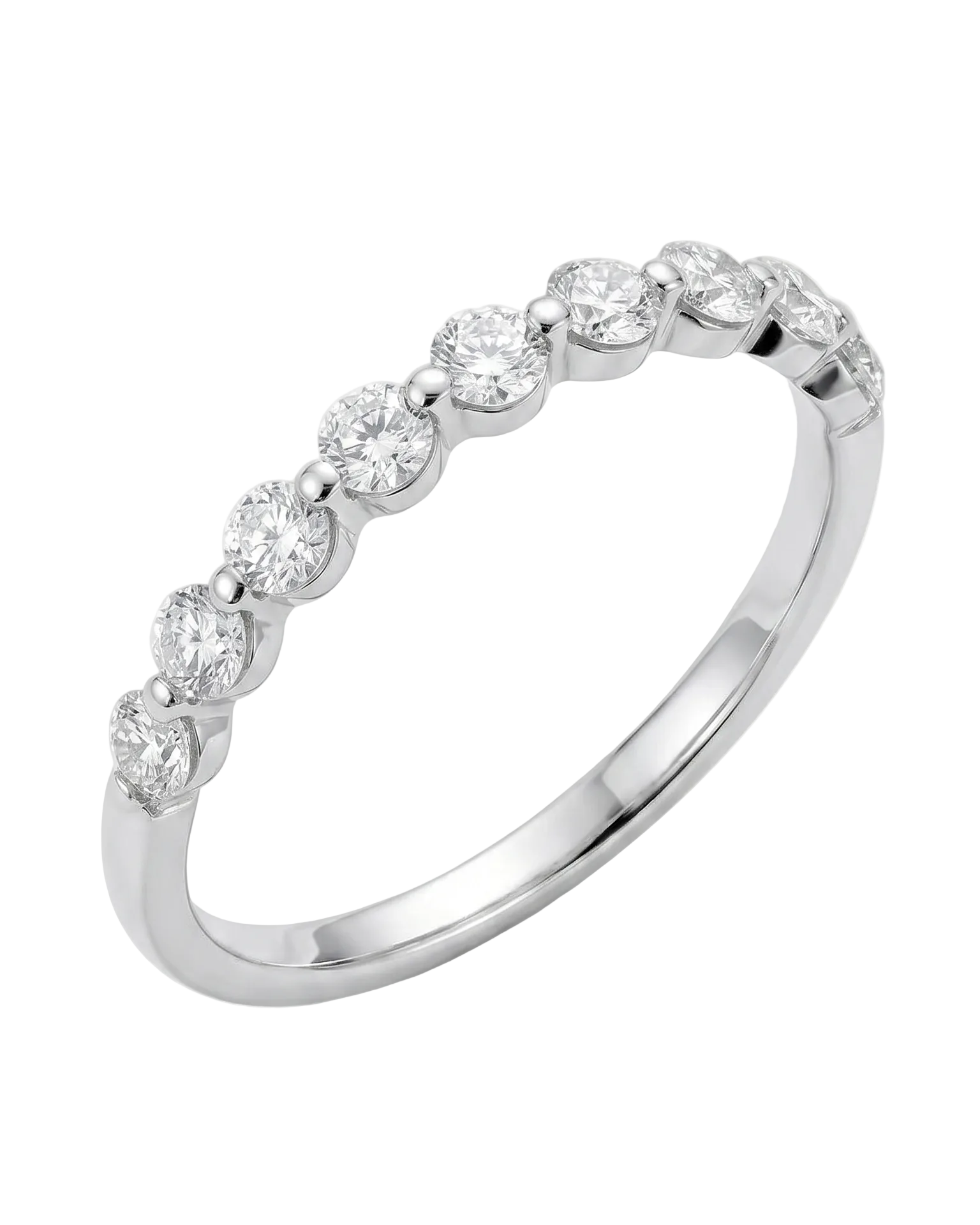 Classic Diamond Half-Band Ring