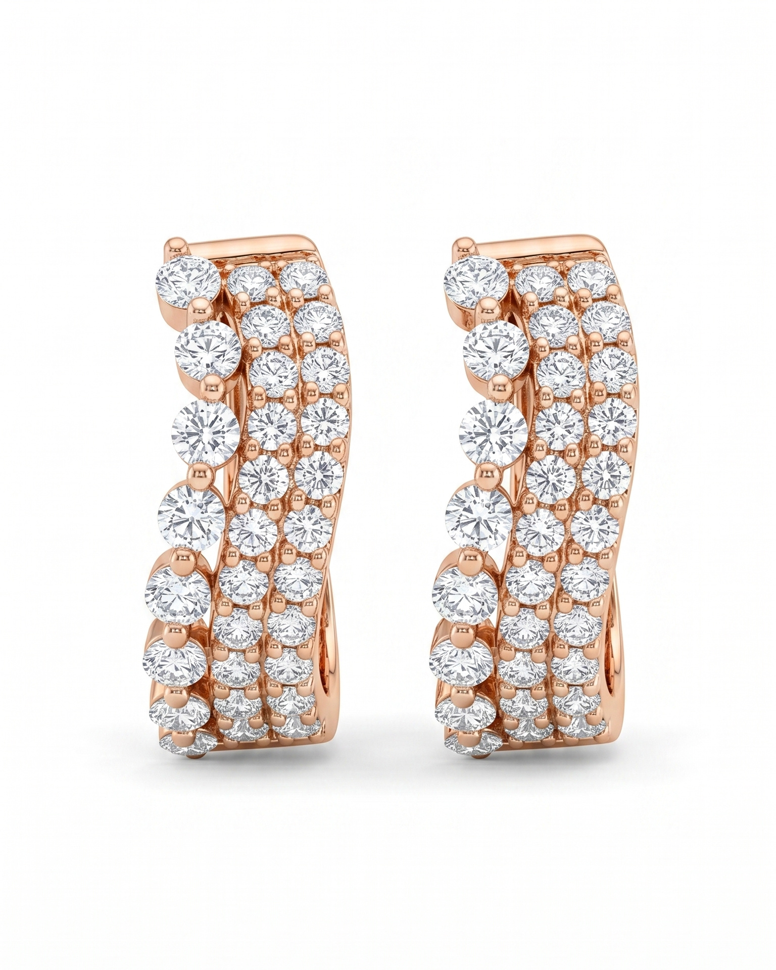 Curvy Diamond Earrings
