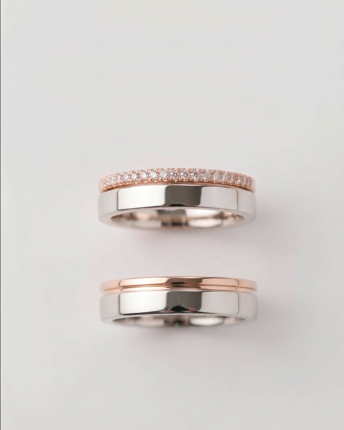 The Dual Colour Wedding Bands