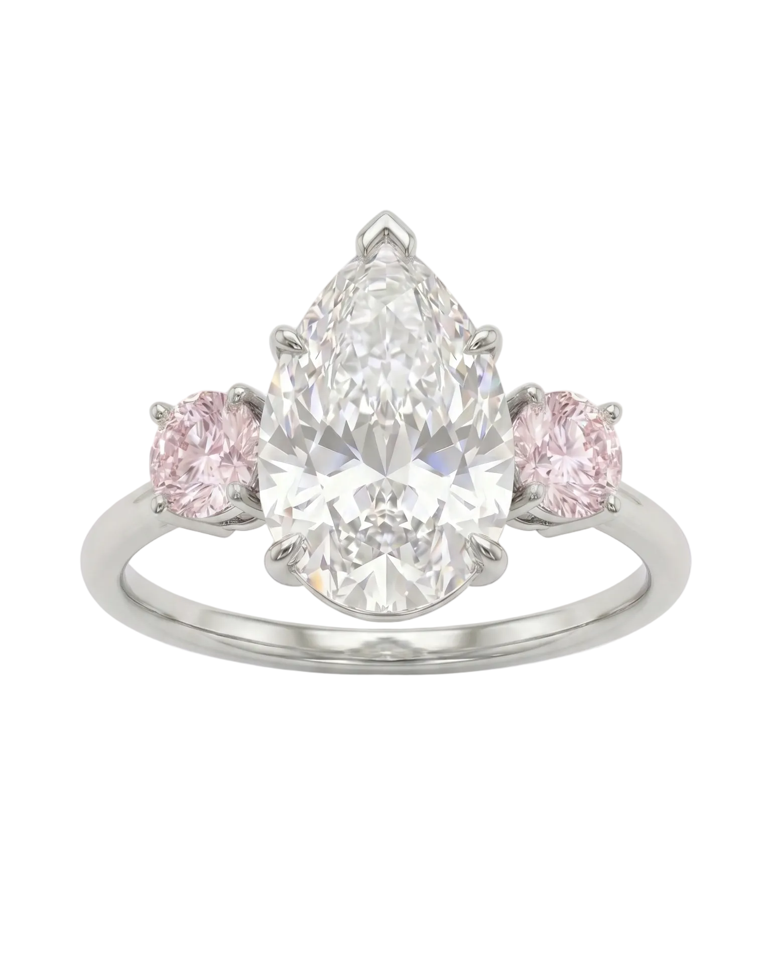 Aurora Pear-Shaped Diamond Ring