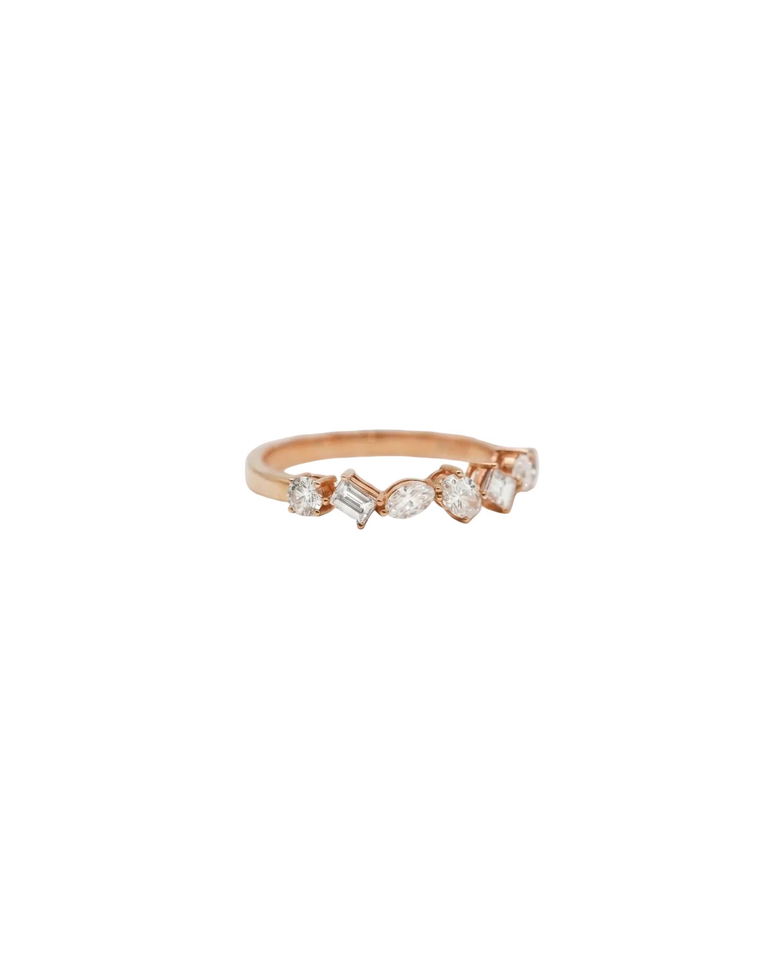 Multi-shaped Diamond Rings