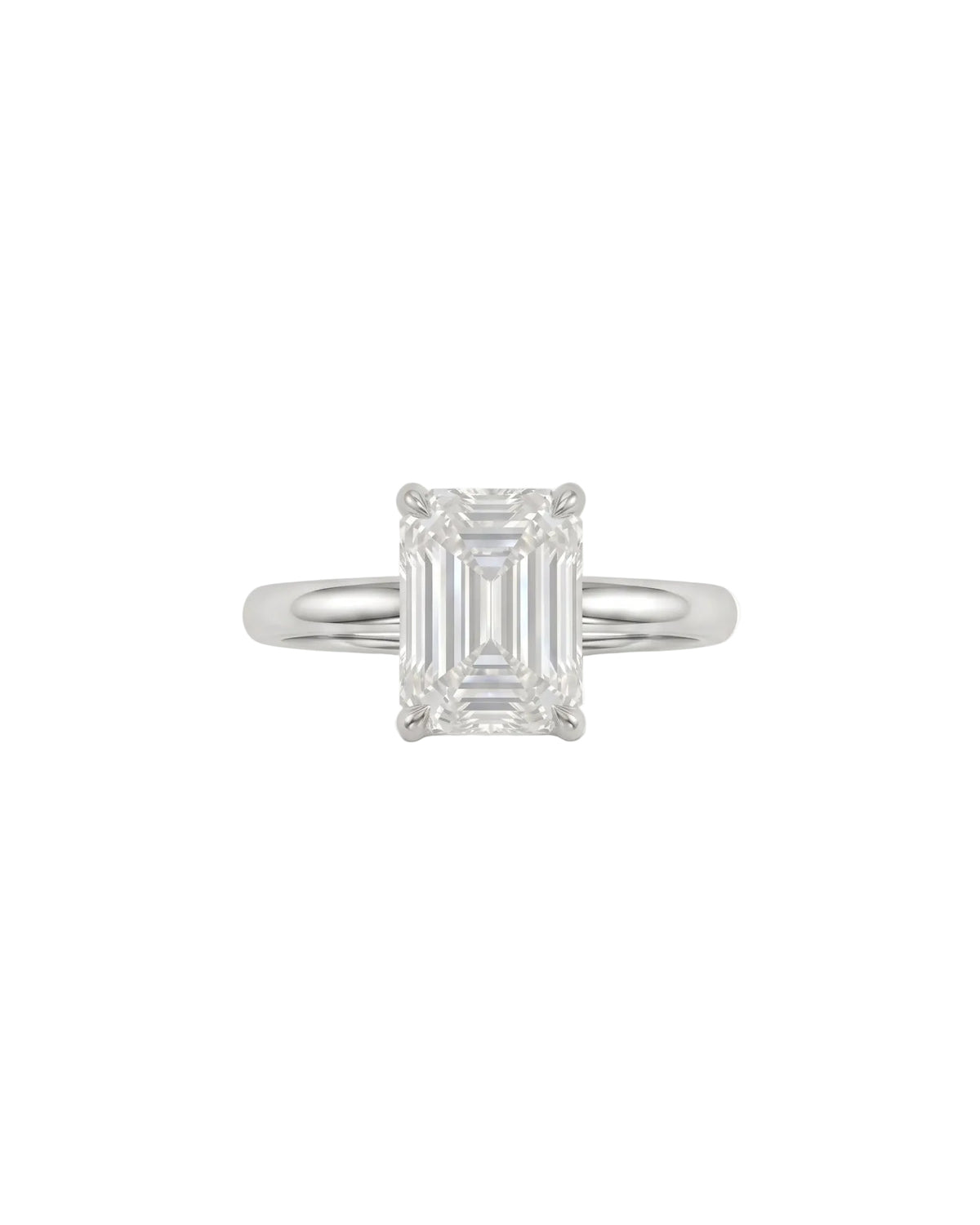 Emerald-Cut Engagement Diamond Ring