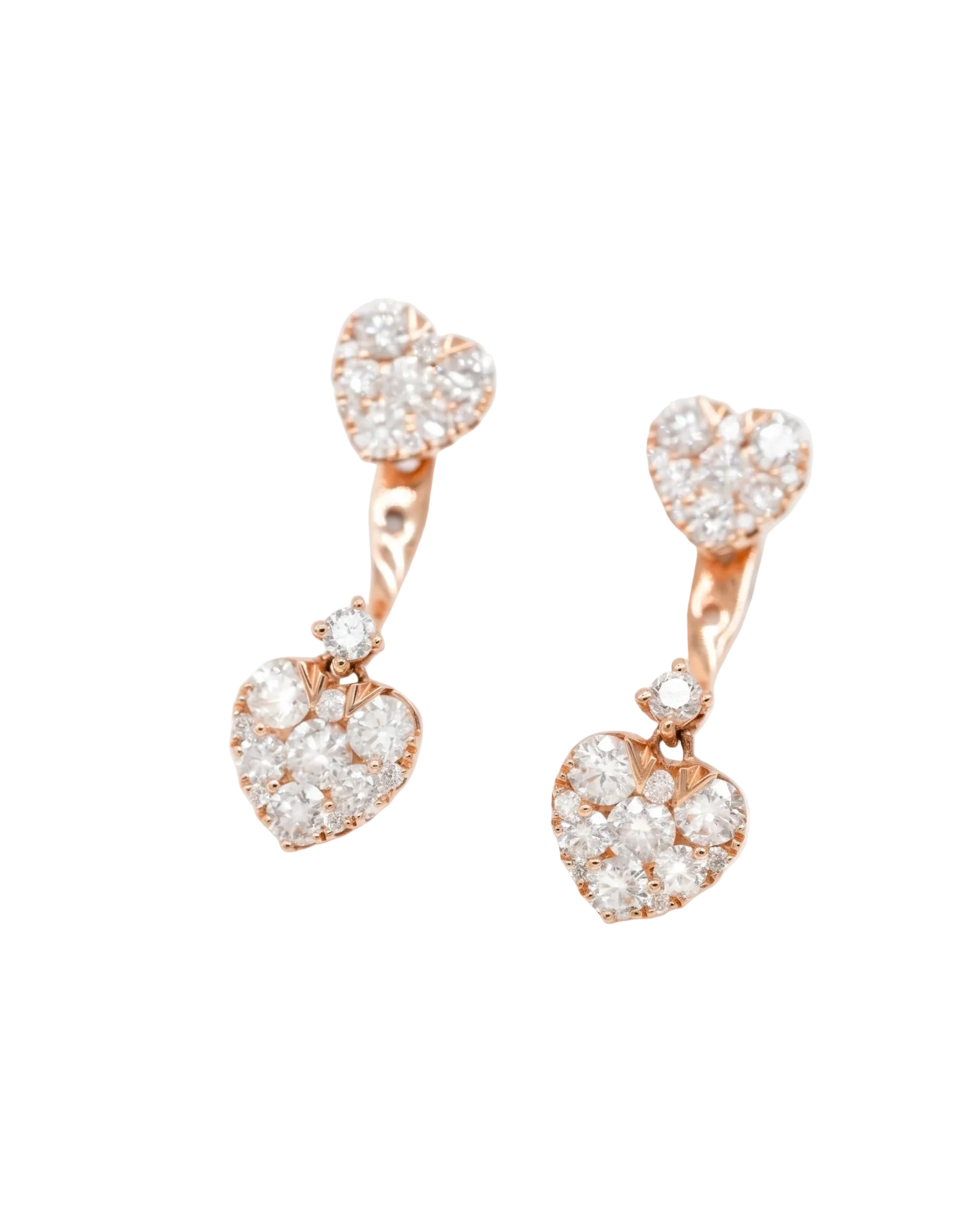 Heart-Shaped 2Ways Earrings